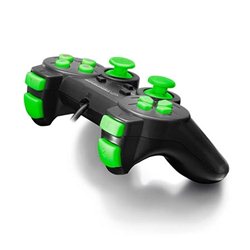 Game Pad ESPERANZA WARRIOR, vibration, PC, USB, black/green, EGG102G