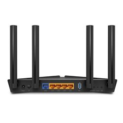 ROUTER TP-Link AX3000 AX50 Wi-Fi 6 Router, Dual-Core CPU, 2402Mbps at 5GHz+574Mbps at 2.4GHz,5 Gigabit Ports,1 USB 3.0,4 Antenna