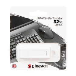 USB Memory stick Kingston FD 32GB USB3.2 White KC-U2G32-5R