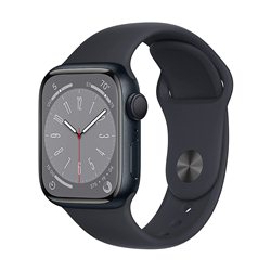 Apple Watch 8 41mm Midnight Aluminium Case with Sport Band - Midnight 