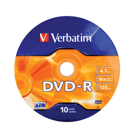 DVD-R, VERBATIM,4,7 GB,16X, spindle 10 kom,MATT SILVER.43523 - Image 2