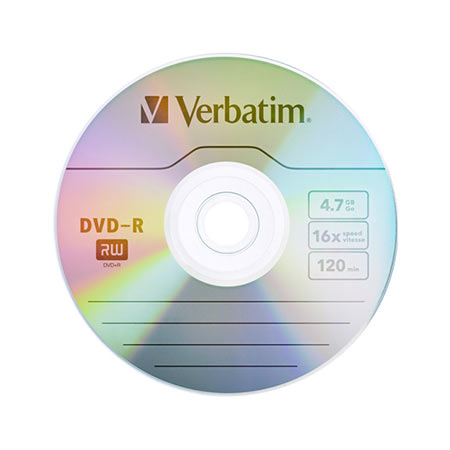 DVD-R, VERBATIM,4,7 GB,16X,MATT SILVER SLIM CASE - Image 3