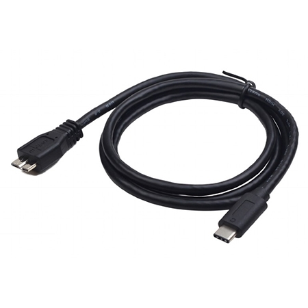 USB 3.0 kabal Type-C MicroBM/CM, 1m, BLACK, GEMBIRD CCP-USB3-mBMCM-1M - Image 2