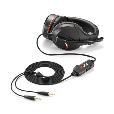 Slušalice sa mikrofonom SHARKOON gaming RUSH ER3, stereo, black - Image 2