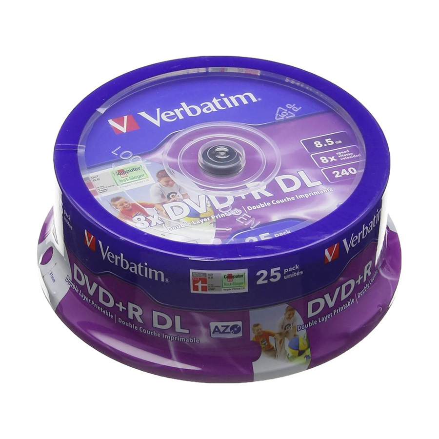 DVD+R DL, VERBATIM,8,5 GB,8X,spindle 25 kom,PRINTABLE ,43667 - Image 2