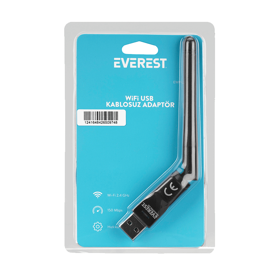 USB WLAN adapter Everest EWN-212 150Mbps 2.4GHz 2dBi MT7601 Chipset Wifi - Image 4