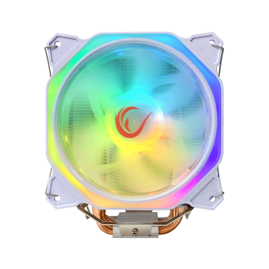 CPU hladnjak RAMPAGE OCTAGON C50 White 57CFM 1800RPM 12cm ARGB AM5/LGA1700 Compatible Air Cooled CPU Fan - Image 2