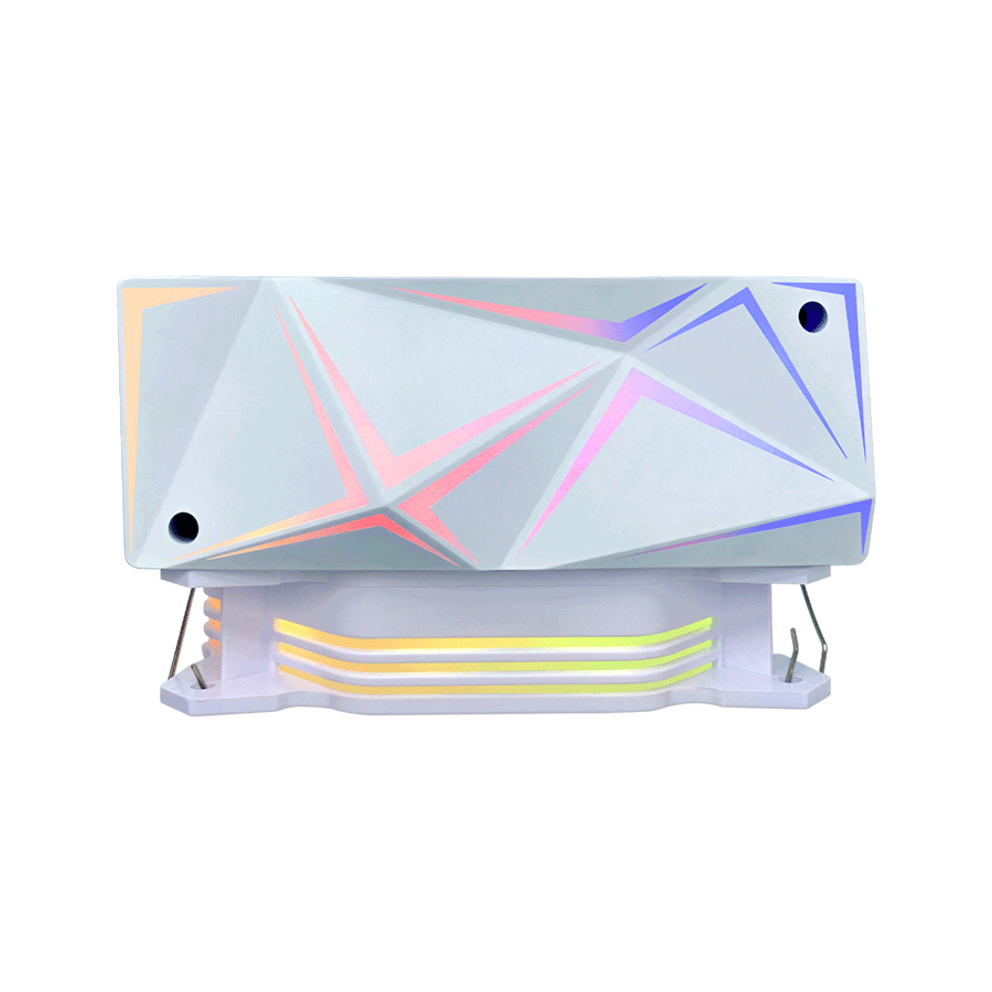 CPU hladnjak RAMPAGE OCTAGON C50 White 57CFM 1800RPM 12cm ARGB AM5/LGA1700 Compatible Air Cooled CPU Fan - Image 5