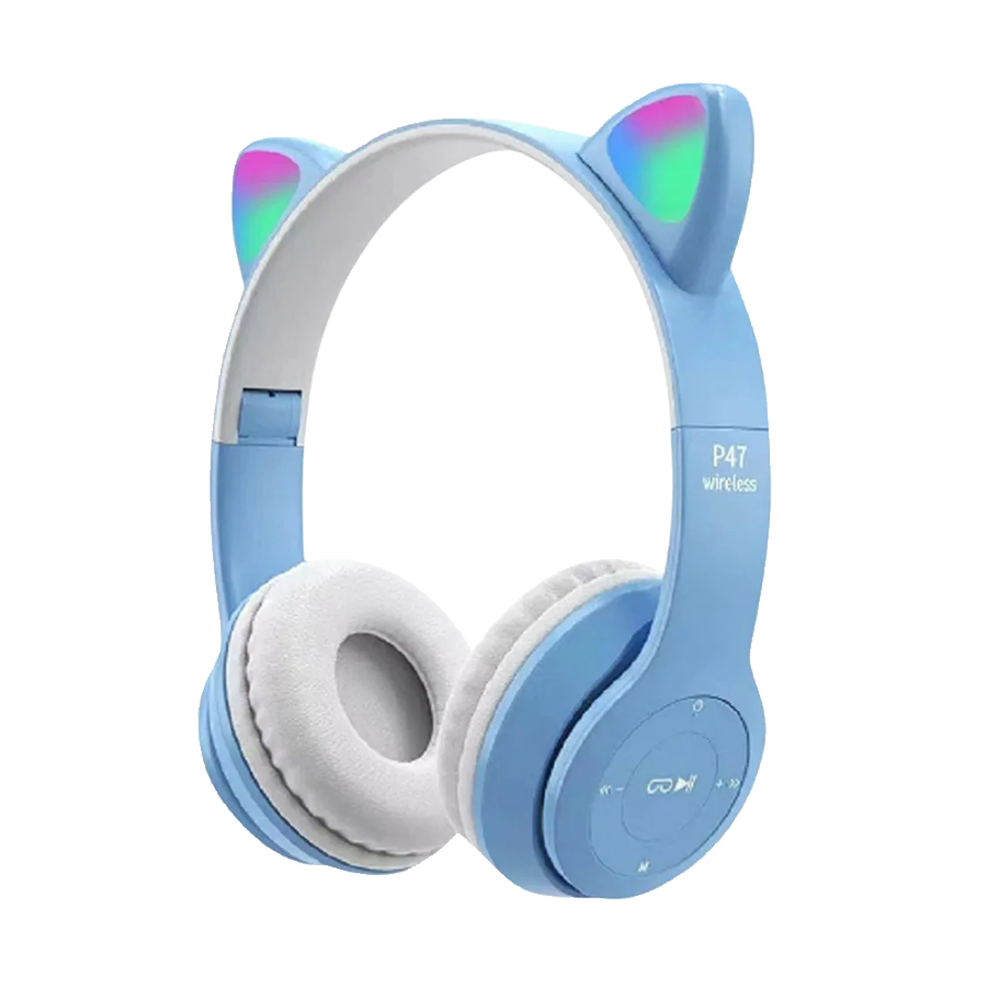 Slušalice za djecu bluetooth cat P47M blue