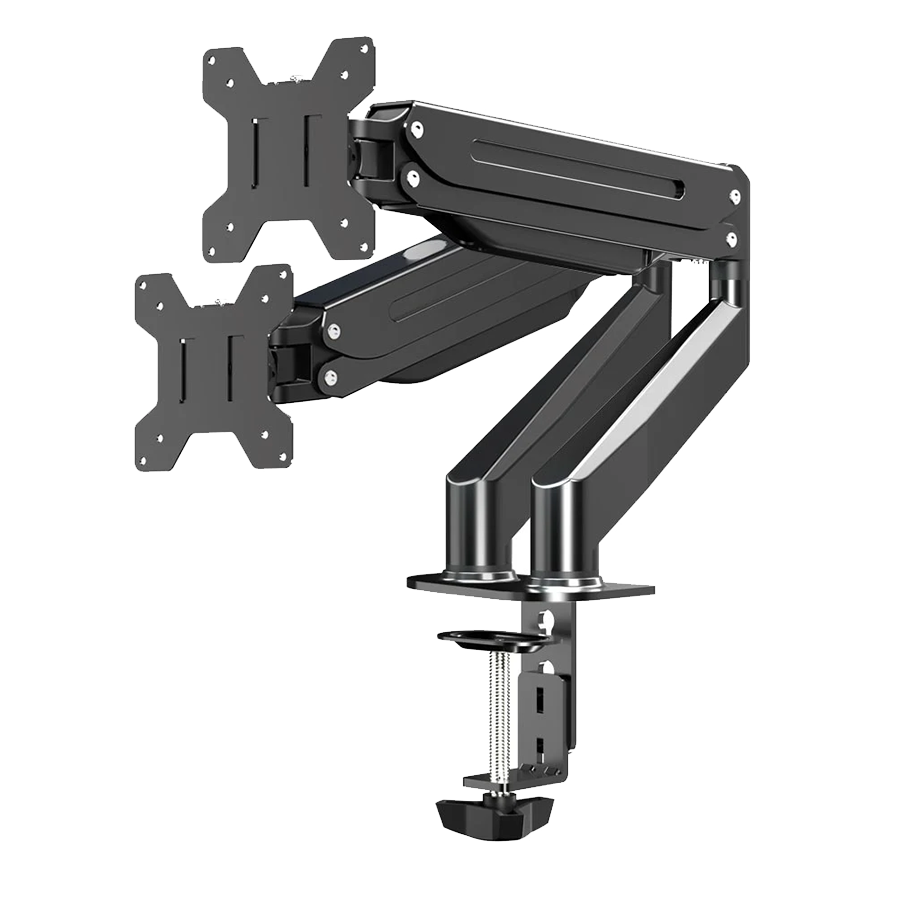NOSAČ ZA DVA MONITORA ESPERANZA DESK HOLDER WITH GAS SPRING FOR 2 COMPUTER MONITORS 17"-27" MACHE, ERW020