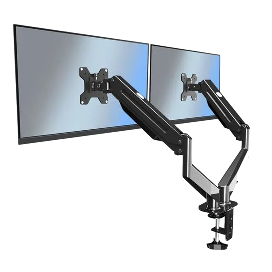 NOSAČ ZA DVA MONITORA ESPERANZA DESK HOLDER WITH GAS SPRING FOR 2 COMPUTER MONITORS 17"-27" MACHE, ERW020 - Image 2