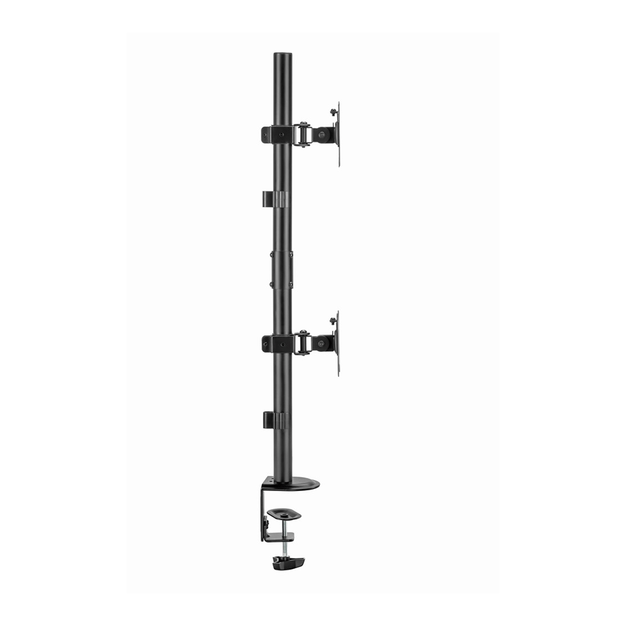 NOSAČ ZA DVA MONITORA VERTIKALNI GEMBIRD MA-D2-02, montaža na stol, (rotate, tilt, swivel), 17”-32”, up to 9 kg - Image 7