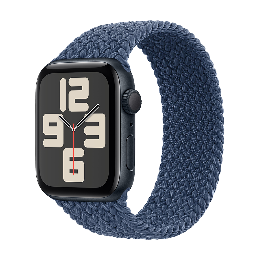 Apple Watch SE 2024 44mm ALUMINUM CASE WITH DENIM SPORT BAND MXER3