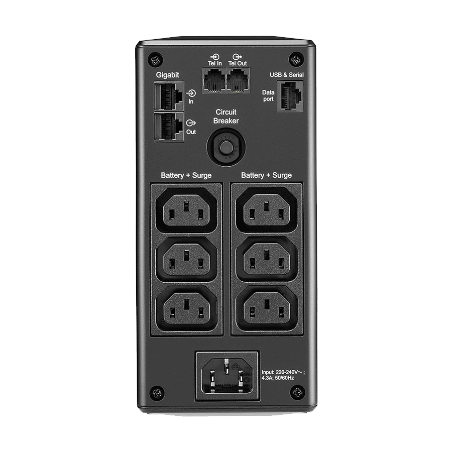 Back-UPS Pro APC, 650VA/390W, Tower, 230V, 6x IEC C13 utičnica, AVR, LCD, zamjenjiva baterija, BR650MI - Image 3