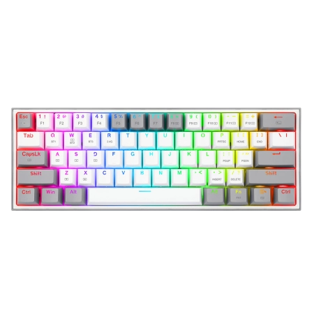 ReDragon - Gaming Mehanička Tastatura Fizz Pro K616 RGB Wireless White/Grey