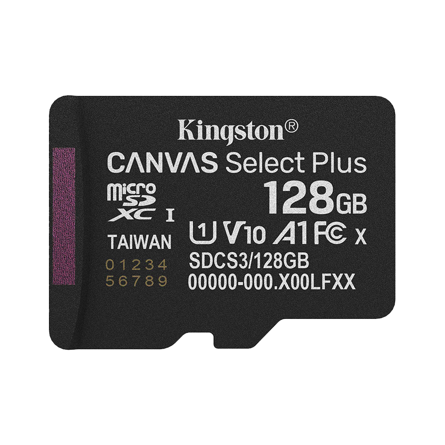 Micro SD card Kingston 128 GB SDCS3/128GB Class10 Canvas Select Plus SD adapter, 100MBs Read,Class 10 UHS-I - Image 2