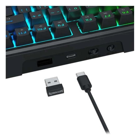 ReDragon - Gaming Mehanička Tastatura RGB Terraflare LCD Pro K762 Bluetooth - Image 6