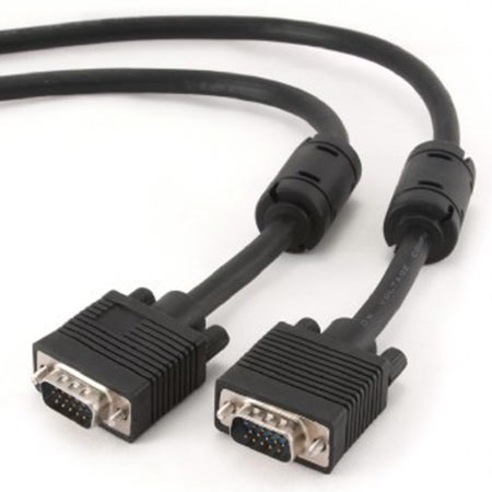 SVGA kabl, 15M-15M dual-shielded + 2xFer 10m black, GEMBIRD CC-PPVGA-10M-B - Image 3