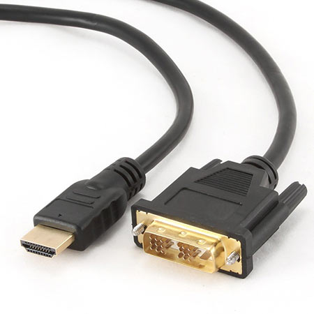 HDMI kabl, HDMItoDVI 3m M-M gold conn., BULK, GEMBIRD CC-HDMI-DVI-10 - Image 4