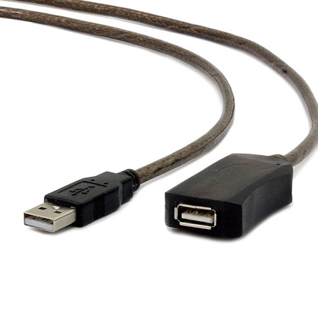 USB active extension cable 10m, GEMBIRD UAE-01-10M, black - Image 3