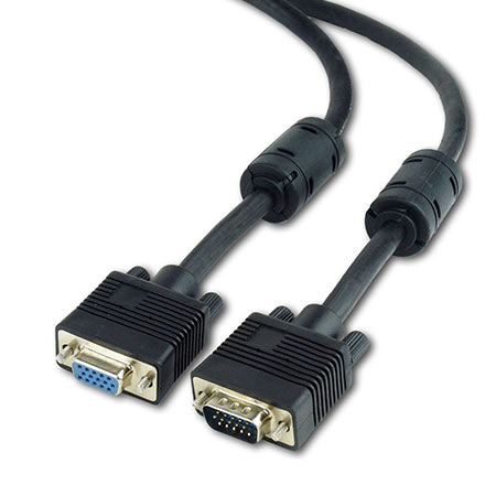 SVGA ext.kabl CC-PPVGAX-10M-B, 10m 15M-15F dual-shielded + 2xFerr, GEMBIRD - Image 3