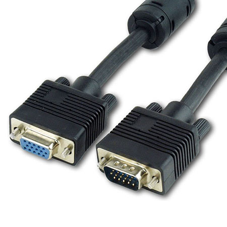 SVGA ext.kabl CC-PPVGAX-10M-B, 10m 15M-15F dual-shielded + 2xFerr, GEMBIRD - Image 4