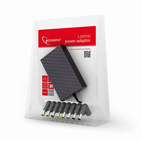 AC ADAPTER univerzalni za notebook GEMBIRD NPA-AC3 9-20V 40W +USB - Image 6