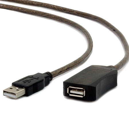 USB active extension cable 5m, GEMBIRD UAE-01-5M, black - Image 3