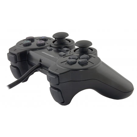 Game Pad ESPERANZA CORSAIR, vibration, PS2/PS3/PC, USB, black, EG106 - Image 5