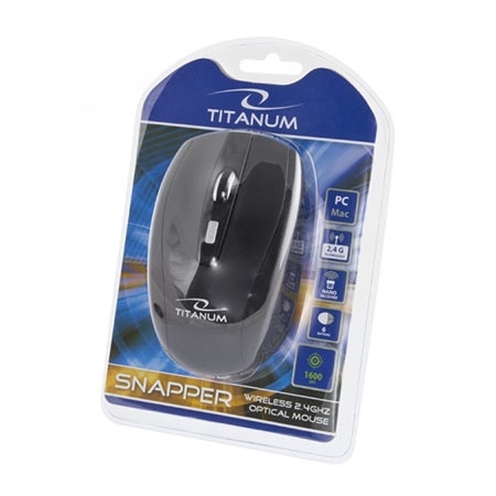 Miš Wireless TITANUM SNAPPER 6D, Optical, 2,4GHz, Nano Reciver, 6 Button, 1600dpi, TM105K - Image 8