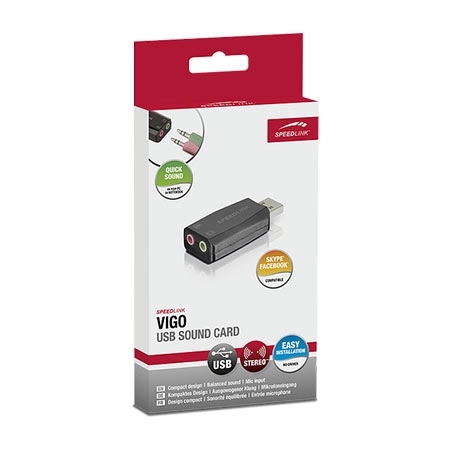 Zvučna kartica SPEEDLINK VIGO USB Sound Card, black, SL-8850-BK-01 - Image 9