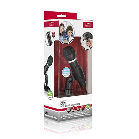 Mikrofon SPEEDLINK CAPO for Desk & Hand, black, SL-8703-BK - Image 10