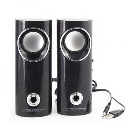 Zvučnici 2.0 ESPERANZA BEAT, 2x3W, 3.5mm, USB power, EP121 - Image 7