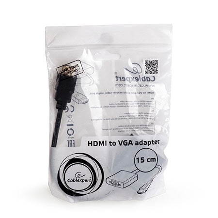 HDMI adapter kabal GEMBIRD A-HDMI-VGA-03 HDMI to VGA adapter + audio - Image 6