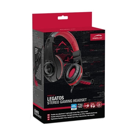 Slušalice sa mikrofonom SPEEDLINK LEGATOS Stereo Gaming, black, SL-860000-BK - Image 10