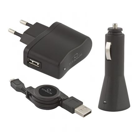 USB punjaci + microUSB kabl TITANUM, 3in1 set, DC 12-24V, AC 100-240V, out 5V/0,8A, TZ106 - Image 6