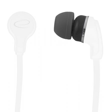 Slušalice ESPERANZA NEON In-Ear, Amplified BASS , white, 2x spare rubber pads EH147W - Image 4