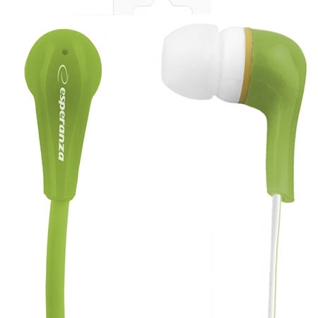 Slušalice ESPERANZA LOLLIPOP In-Ear, Noise dampening + Amplified BASS, green, EH146G - Image 3