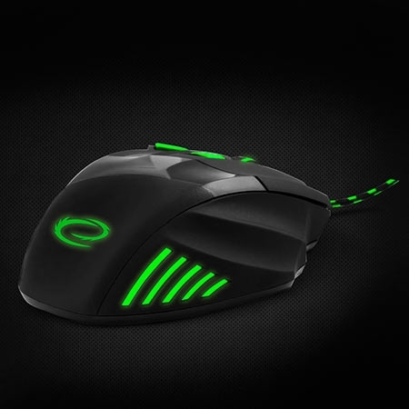 Miš ESPERANZA GAMING WOLF 7D MX201, green, 2400dpi, double-click, ergonomic, EGM201G - Image 11