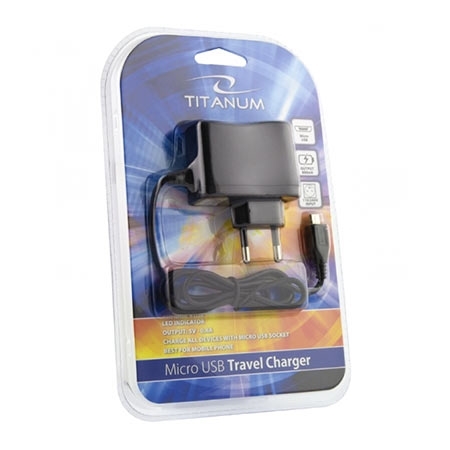 USB punjac sa kablom microUSB TITANUM TZ101, AC 100-240V, out 5V/0,8A - Image 4