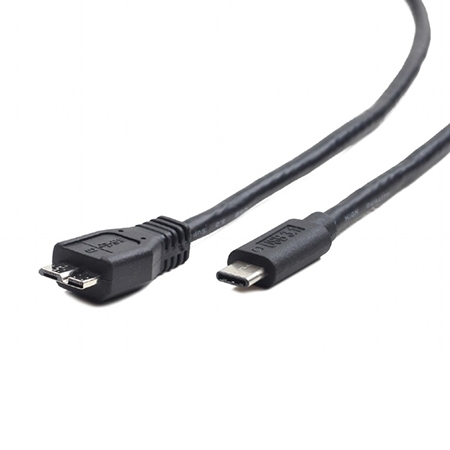 USB 3.0 kabal Type-C MicroBM/CM, 1m, BLACK, GEMBIRD CCP-USB3-mBMCM-1M - Image 3
