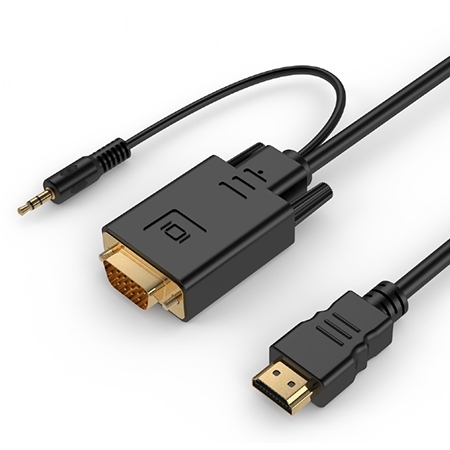 HDMI adapter kabal GEMBIRD A-HDMI-VGA-03-6 HDMI to VGA, 1,8m, adapter + audio - Image 2