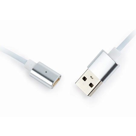 Magnetic USB charging combo 3-in-1 kabl, iPhones, micro-USB Type-C, silver, 1 m, GEMBIRD CC-USB2-AMLM31-1M - Image 9