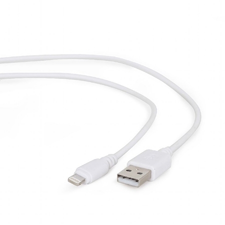 USB 2,0 kabal sync and charging iPhone, white, 2m, GEMBIRD CC-USB2-AMLM-2M-W - Image 3