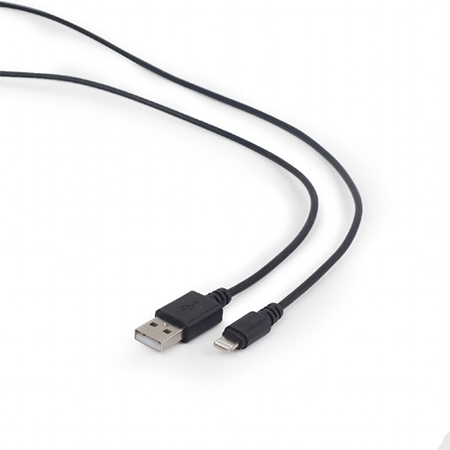USB 2,0 kabal sync and charging iPhone, black, 2m, GEMBIRD CC-USB2-AMLM-2M - Image 3