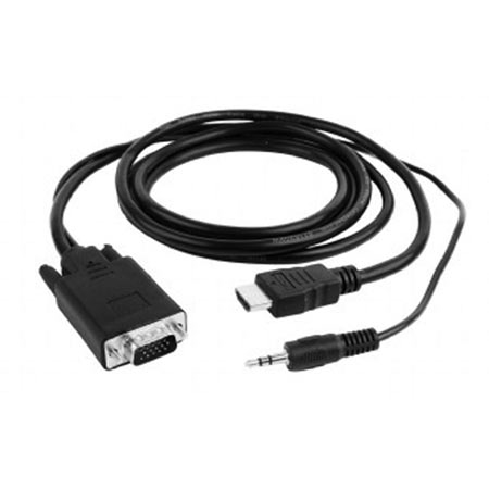HDMI adapter kabal GEMBIRD A-HDMI-VGA-03-10 HDMI to VGA, 3m, adapter + audio - Image 3