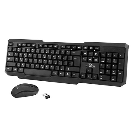 Tastatura i miš wireless TITANUM MEMPHIS, 2.4GHz, US layout, TK108 - Image 2