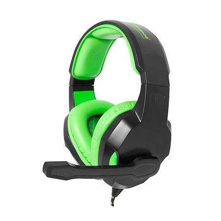 Slušalice sa mikrofonom ESPERANZA COBRA, gaming, green,, volume control, EGH350G - Image 5
