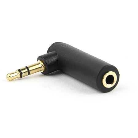 Audio adapter 3.5mm muški na 3.5mm ženski, 90 stepeni, GEMBIRD A-3.5M-3.5FL - Image 2