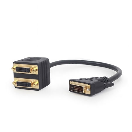 Video splitter DVI DVI-D male to dual DVI female 0,3m, GEMBIRD A-DVI-2DVI-01 - Image 2